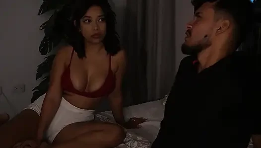 Stepdaughter gives her stepfather a great massage after work - SofiBecker