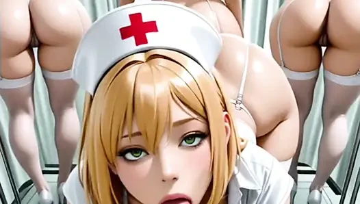 Hentai anime - mit den frauen im krankenhaus
