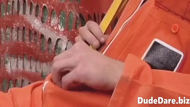 Stud nailed in the asshole after throating a huge uncut cock