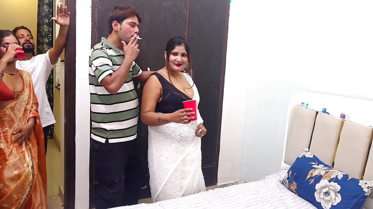 Indian Asian Desi Foursome Partners Together Fucking Two Couples Video