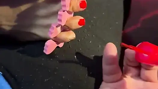 Рисую ее 4,5 размера ступни