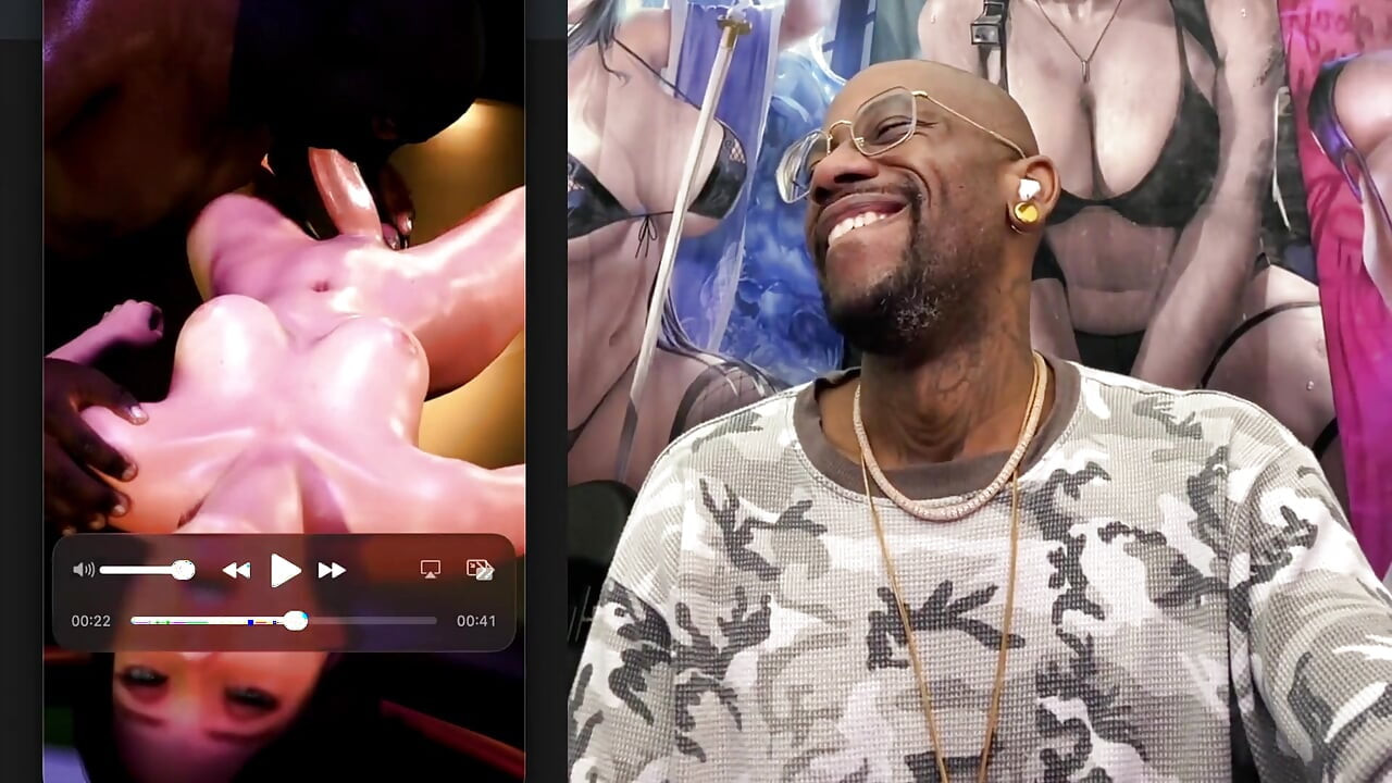 BBC Gooner Deepthroating a Cute Petite Transgender Girl Cock