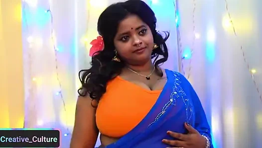 Bengalli ateşli dans eden kız..