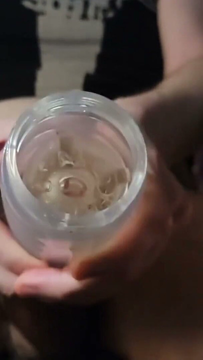 Fucking it like its your mom Stroking with my clear fleshlight | Clip 1
