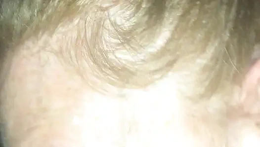 Redhead stepdaughter, deep throat's daddy's cock and swallows his load