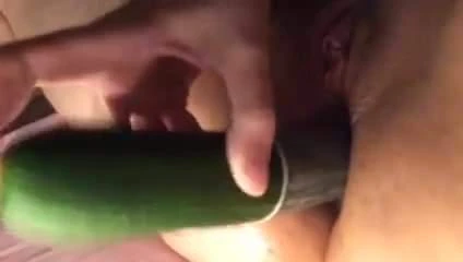 Cucumber in my ass
