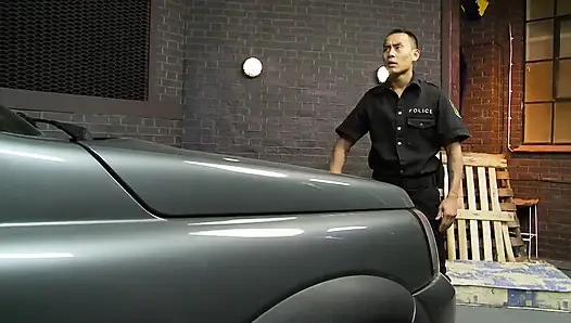 Kinky MILF eats horny policeman's cumload after banging