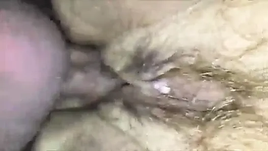 Super Closeup - Hairy Pussy and Anus Fucked