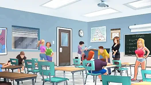 Kisah musim panas: tante girang dewasa menggoda cowok berumur di halaman belakang ep 108