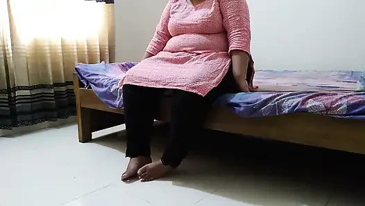 Part 2 - Punjabi 55y Old Stepaunty Wants Fuck a Guy While She Gets Supper Horny - Huge Boobs BBW Hot Stepaunty - Hindi Audio