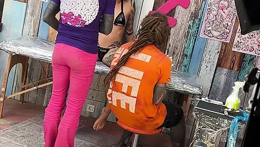 Behind The Scenes Tattoo Studio - Short Risky Clip