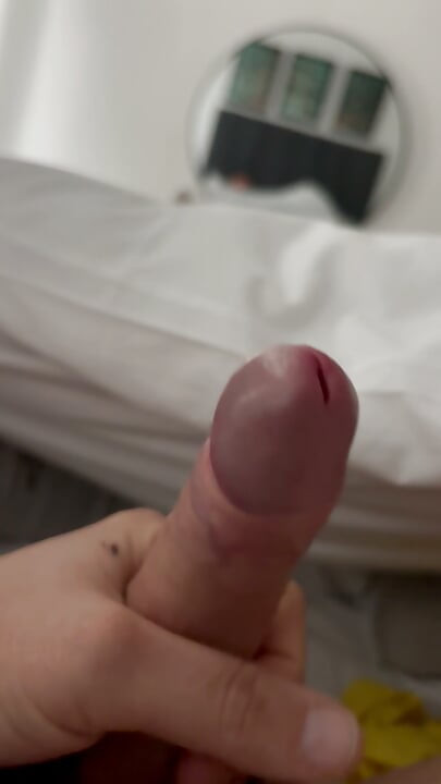 Horny Man Wanks and Cums in Mouth