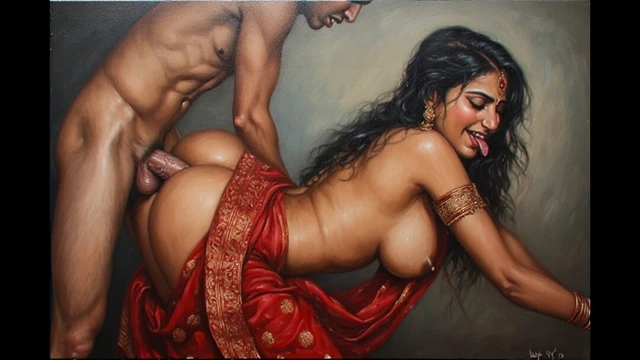 Beautiful desi village threesome