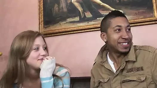 Interracial video with Allison Lane a slut gets her pussy