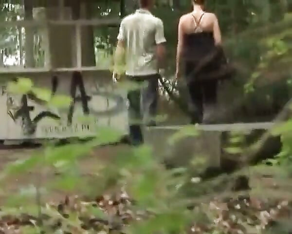 Brunette Chick From Germany Gets Banged in the Woods