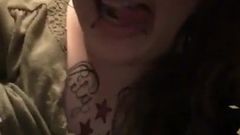 Bored sucking my own tits