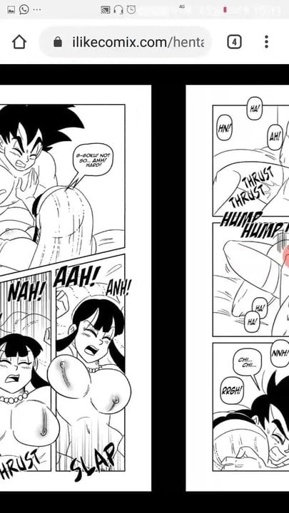 DBZ гоку трахает Chichi в первый медовый месяц.