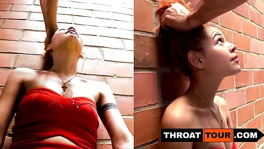 Masum latin genç garson kız dağınıklığı düzeltmek için gırtlağına kadar sikiliyor!