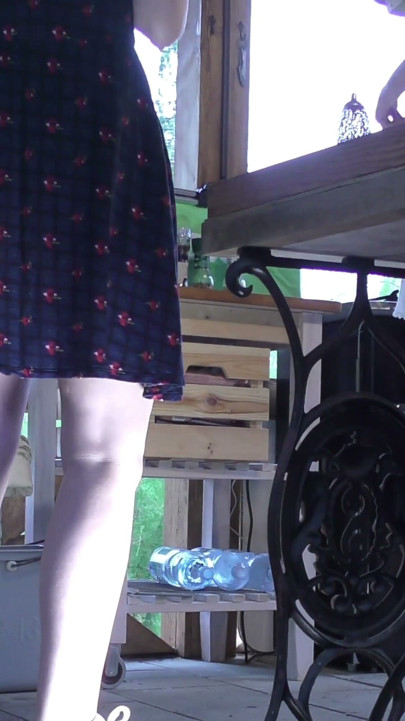 Rainy Day Barbeque Party with Short Skirts No Panties and with Small Thongs on Try On Haul Day with Leon Lambert Girls | Clip 1