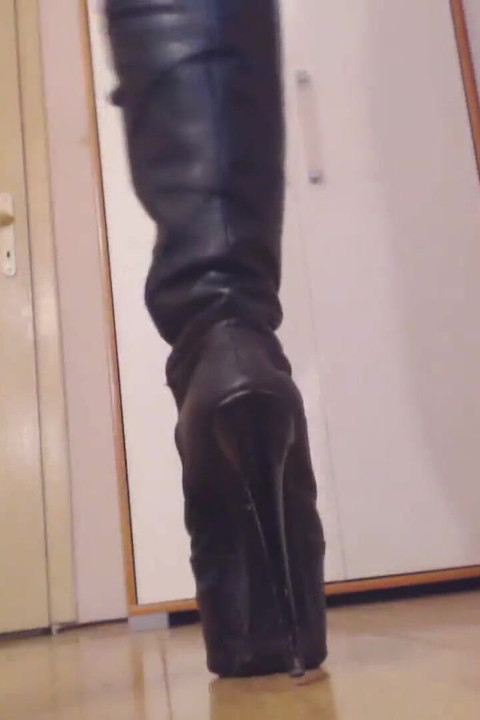 Vivien's hot erotic sexy boot play