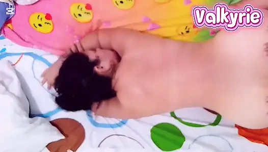 Pretty girlfriend sucking