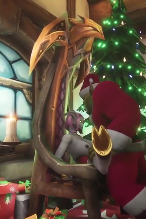 Sexy Demon Girl Rides Orc Santa's Dick : Warcraft Parody