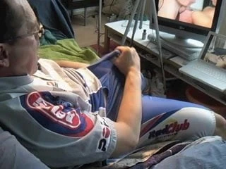 2 times cumming in Rad Club spandex