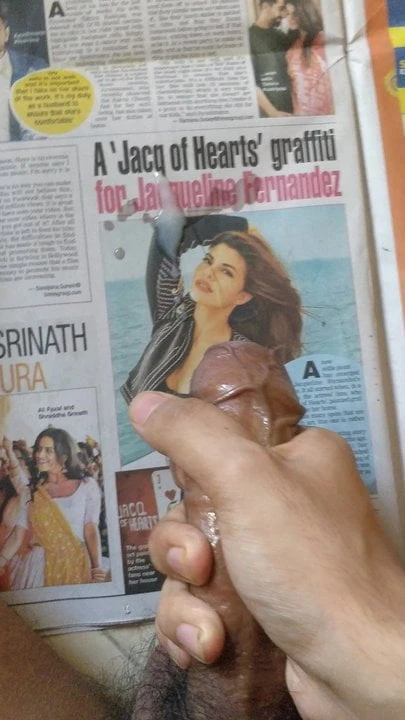 Трибьют спермы для Jacqueline Fernandez в маслянистом хуе