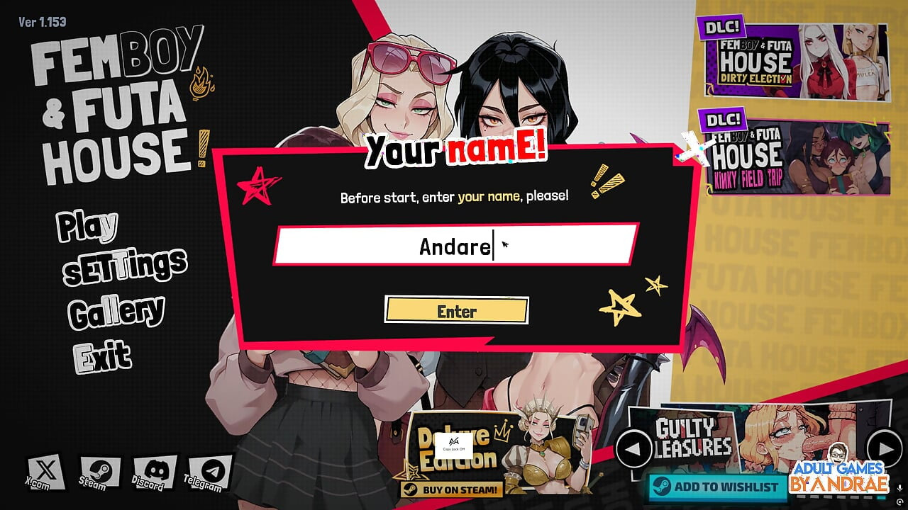 Femboy Futa House Gameplay Del 1 - Å starte livet på College of Magical Arts