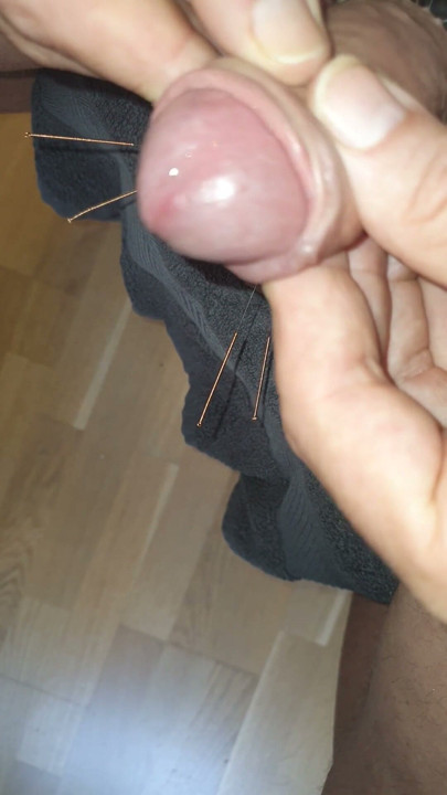Needles in testicles and glans | Clip 1