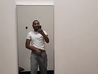 Miguel Brown shirt and pants come off video 25