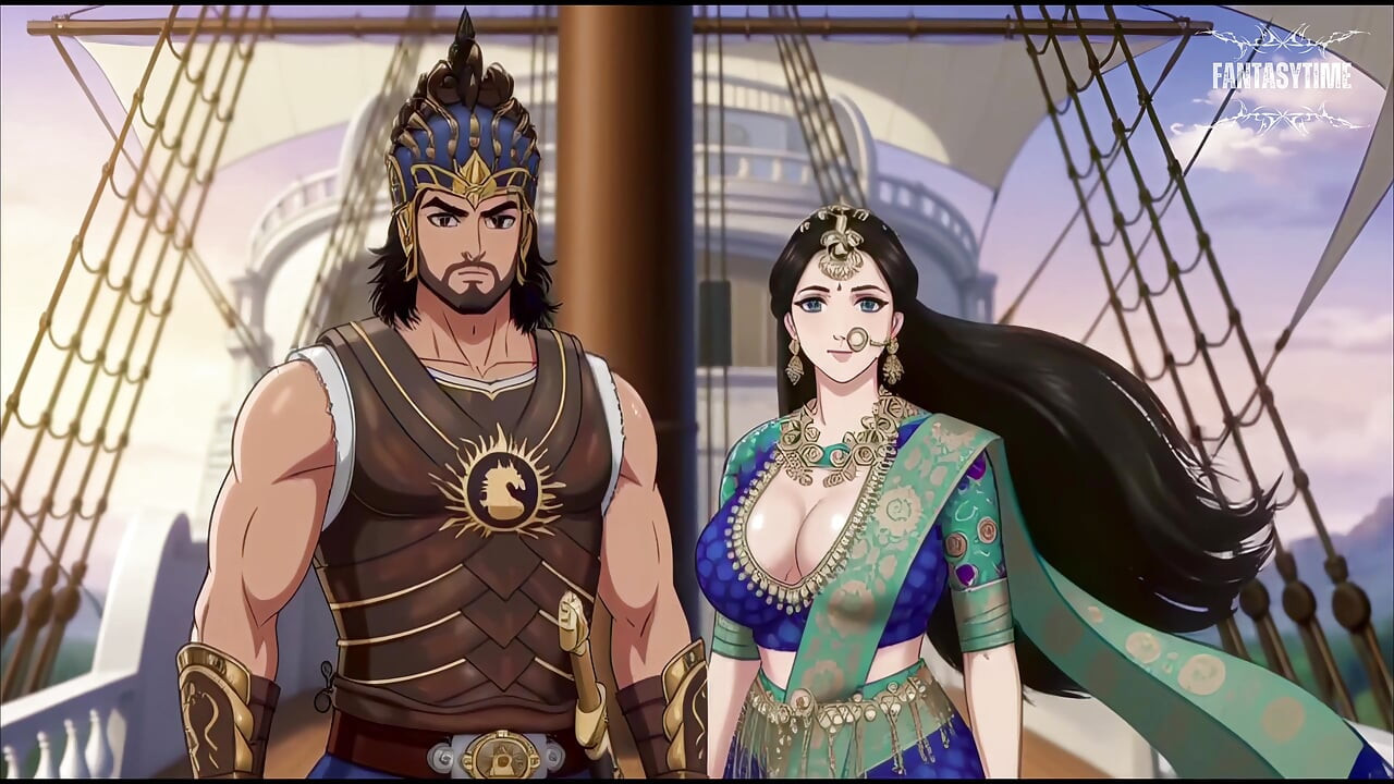 Bahubali fucked Debsena Anal on a flying ship (Bahubali parody 2)