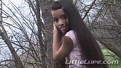 Little Lupe enjoys outdoors solo session