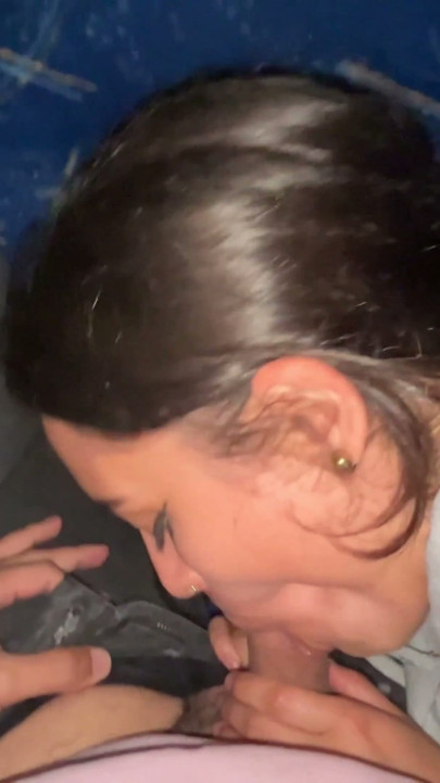 I suck it on an unknown passenger on a real bus and it cums in my mouth | Clip 1