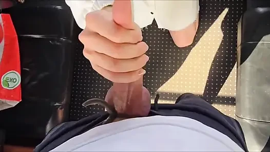 In einem zug erwischt - blowjob - Öffentlich