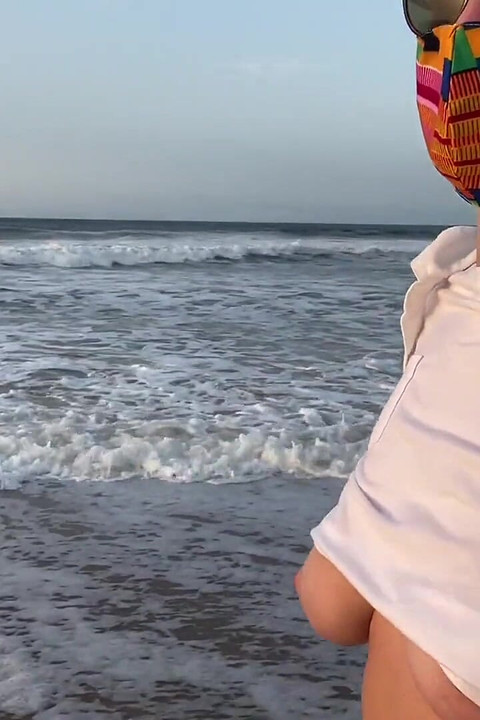 Blonde Amateur with Big Tits Is Walking Without a Bra