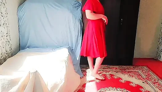 Playful Trans Girl Trying on Cute Summer Dress