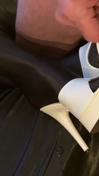 White Mules Black Spandex Legs per User Request | Clip 1