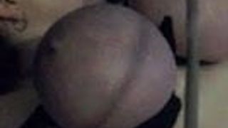 Spank woman's big boob