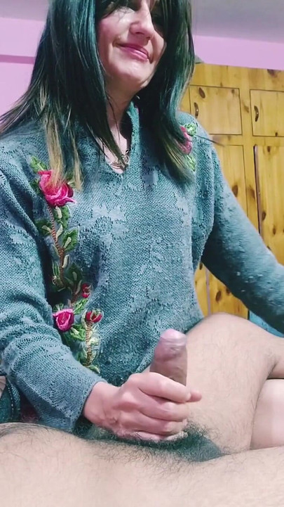 Thrilling moment from "Super Hot Mummy Beauty With Perfect Hands"
