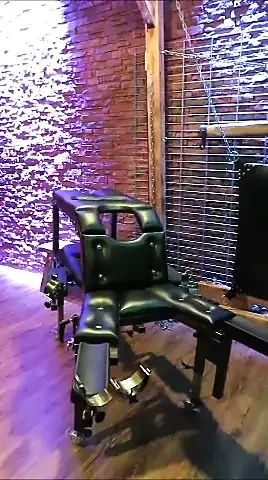 rubber pierced boy in playroom