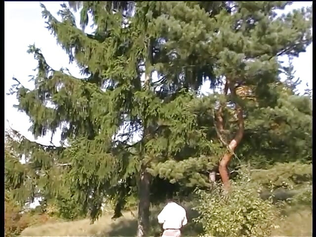Цицькасту блондинку лизали й трахали на відкритому повітрі