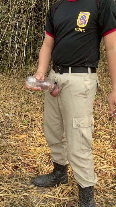Unforgettable moment from "Thai uniform with sex toy outdoor"