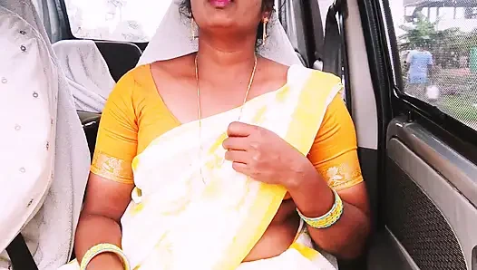 Indian Car Sex. House Maid Try to Fucking with House Owner. Telugu Dirty Talks.