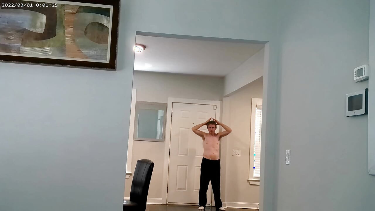 Kansas City rapper Rune (Chris Emerson) with a 40 foot dick in a nice house jacking off with a huge cock on heavens gate..