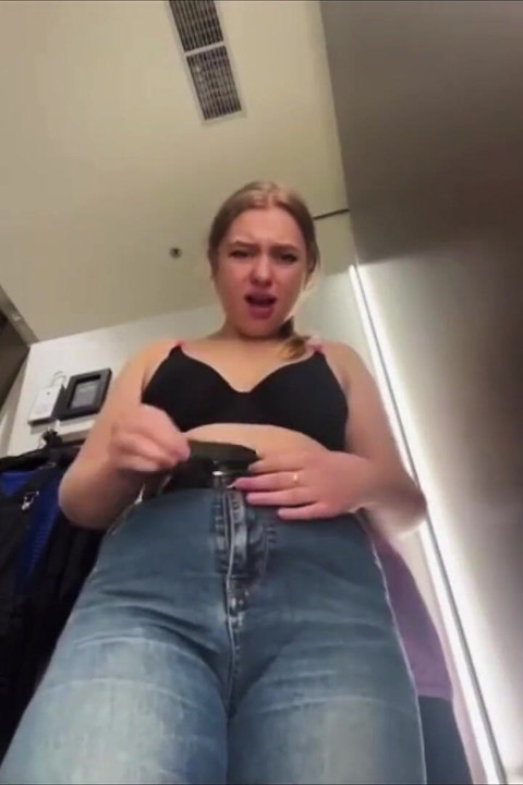 Extreme Close up Fingering Pussy in the Fitting Room