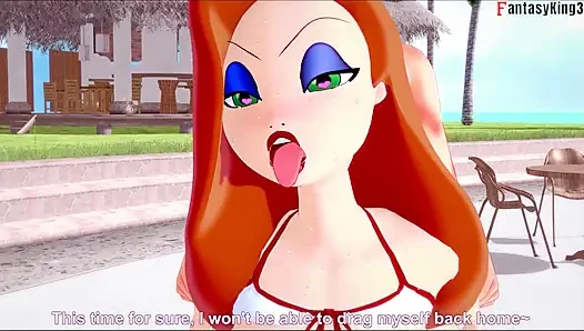Jessica Rabbit трахнули в бикини
