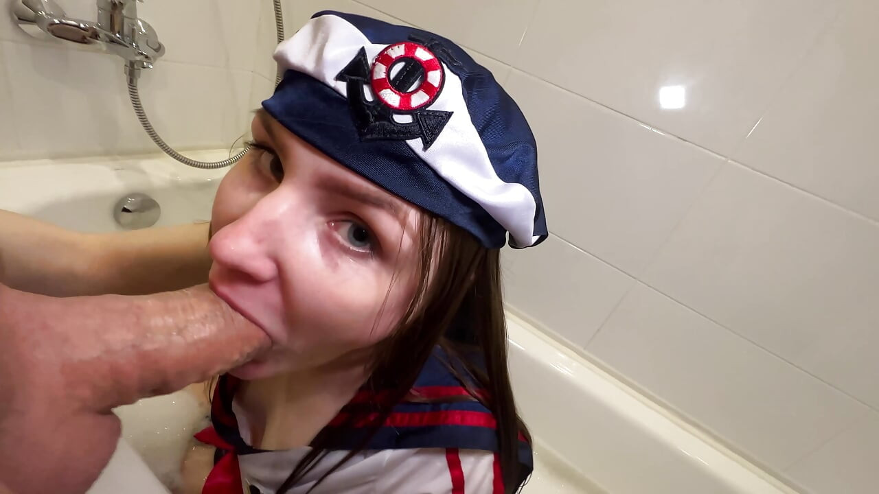 Hemligt datum med styvbror slutade i en hård creampie