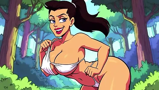 Godaan belahan dada cewek ai di luar ruangan