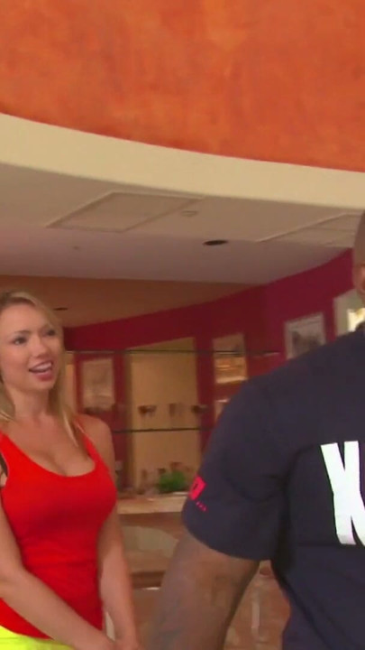 Busty blonde housewife Maya Hills can grap her first bbc | Clip 1